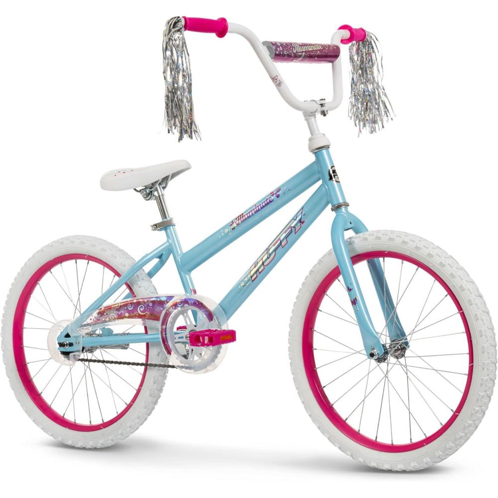 image:imageHuffy Illuminate Bike for Girls 121620 Inch Size Options Ages 3 Years Old Removable Training Wheels 12 and 16 Only Multiple Color Options Easy Assembly Adjustable Seat DurableSky Blue