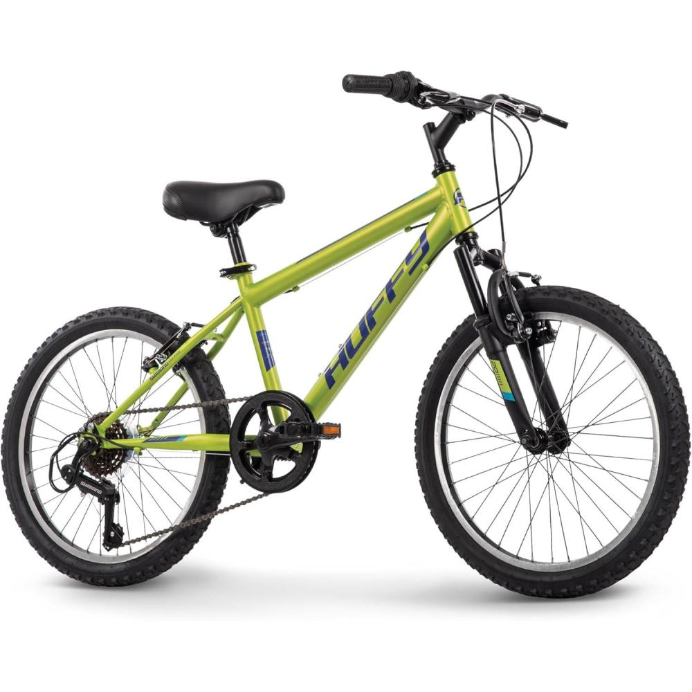 image:imageHuffy Stone Mountain Bike for Men and Women 202426 6Speed 20 or 21Speed Front or Dual Suspension Varies Multiple Colors Adjustable Saddle Shimano Equipped AllTerrain TiresMatte Lime