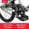 image:imageHuffy 20 Inch BMX Bike for Kids Race amp Freestyle Styles Lightweight Steel Frame Single Speed Drivetrain 20 Wheels Beginner BMX Bike for Street Riding or BMX Track KidsTeensSilver Axilus