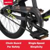image:imageHuffy 20 Inch BMX Bike for Kids Race amp Freestyle Styles Lightweight Steel Frame Single Speed Drivetrain 20 Wheels Beginner BMX Bike for Street Riding or BMX Track KidsTeensGray Enigma