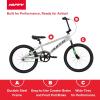 image:imageHuffy 20 Inch BMX Bike for Kids Race amp Freestyle Styles Lightweight Steel Frame Single Speed Drivetrain 20 Wheels Beginner BMX Bike for Street Riding or BMX Track KidsTeensSilver Axilus