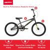 image:imageHuffy 20 Inch BMX Bike for Kids Race amp Freestyle Styles Lightweight Steel Frame Single Speed Drivetrain 20 Wheels Beginner BMX Bike for Street Riding or BMX Track KidsTeensGray Enigma