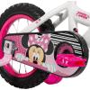 image:imageHuffy Disney Girls Bikes 1216 Inch Sizes Ages 3 Years Old Disney Princess Minnie Mouse Frozen Bicycles Characters Removable Training Wheels Streamers Easy Assembly Durable SafeGloss Sparkly Snow  Minnie Mouse