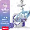 image:imageHuffy Disney Girls Bikes 1216 Inch Sizes Ages 3 Years Old Disney Princess Minnie Mouse Frozen Bicycles Characters Removable Training Wheels Streamers Easy Assembly Durable SafeBlue  Frozen