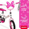 image:imageHuffy Disney Girls Bikes 1216 Inch Sizes Ages 3 Years Old Disney Princess Minnie Mouse Frozen Bicycles Characters Removable Training Wheels Streamers Easy Assembly Durable SafeGloss Sparkly Snow  Minnie Mouse