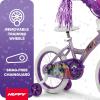 image:imageHuffy Disney Girls Bikes 1216 Inch Sizes Ages 3 Years Old Disney Princess Minnie Mouse Frozen Bicycles Characters Removable Training Wheels Streamers Easy Assembly Durable SafePurple  Disney Princess