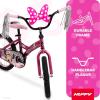 image:imageHuffy Disney Girls Bikes 1216 Inch Sizes Ages 3 Years Old Disney Princess Minnie Mouse Frozen Bicycles Characters Removable Training Wheels Streamers Easy Assembly Durable SafeGloss Rose  Minnie Mouse