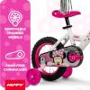 image:imageHuffy Disney Girls Bikes 1216 Inch Sizes Ages 3 Years Old Disney Princess Minnie Mouse Frozen Bicycles Characters Removable Training Wheels Streamers Easy Assembly Durable SafeGloss Sparkly Snow  Minnie Mouse
