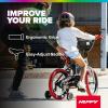 image:imageHuffy ElectroLight Kids Bike with LED Lights Durable Steel Frame Coaster Brake Removable Training Wheels Ages 46 GreyRedGreyRed