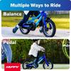 image:imageHuffy GRM Kids Bike 12162024 DualTriple Brakes MultiMode Learning amp Parent Assist Handle on 1216 Rider Fit Range Across Sizes 3358 Memory Foam Saddle Multiple Color OptionsIon Blue