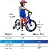 image:imageHuffy GRM Kids Bike 12162024 DualTriple Brakes MultiMode Learning amp Parent Assist Handle on 1216 Rider Fit Range Across Sizes 3358 Memory Foam Saddle Multiple Color OptionsPinkBlue