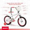 image:imageHuffy Kids 1216 Inch Bikes Multiple Color Options Available Ideal for Ages 3 Years Old EZ Build Assembly Removable Training Wheels Chain Guard for Safety Fun and Playful DesignsWhite