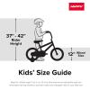 image:imageHuffy Kids 1216 Inch Bikes Multiple Color Options Available Ideal for Ages 3 Years Old EZ Build Assembly Removable Training Wheels Chain Guard for Safety Fun and Playful DesignsBlue
