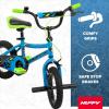 image:imageHuffy Kids 1216 Inch Bikes Multiple Color Options Available Ideal for Ages 3 Years Old EZ Build Assembly Removable Training Wheels Chain Guard for Safety Fun and Playful DesignsBlue