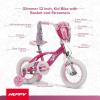 image:imageHuffy Kids 1216 Inch Bikes Multiple Color Options Available Ideal for Ages 3 Years Old EZ Build Assembly Removable Training Wheels Chain Guard for Safety Fun and Playful DesignsPink