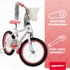 image:imageHuffy Kids 1216 Inch Bikes Multiple Color Options Available Ideal for Ages 3 Years Old EZ Build Assembly Removable Training Wheels Chain Guard for Safety Fun and Playful DesignsWhite