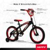 image:imageHuffy Kids 1216 Inch Bikes Multiple Color Options Available Ideal for Ages 3 Years Old EZ Build Assembly Removable Training Wheels Chain Guard for Safety Fun and Playful DesignsGloss Black