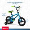 image:imageHuffy Kids 1216 Inch Bikes Multiple Color Options Available Ideal for Ages 3 Years Old EZ Build Assembly Removable Training Wheels Chain Guard for Safety Fun and Playful DesignsBlue