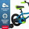 image:imageHuffy Kids 1216 Inch Bikes Multiple Color Options Available Ideal for Ages 3 Years Old EZ Build Assembly Removable Training Wheels Chain Guard for Safety Fun and Playful DesignsBlue