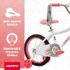 image:imageHuffy Kids 1216 Inch Bikes Multiple Color Options Available Ideal for Ages 3 Years Old EZ Build Assembly Removable Training Wheels Chain Guard for Safety Fun and Playful DesignsWhite