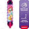 image:imageHuffy Light Up Inline Scooter for Kids 2 Wheel Kick Scooter with LED Lights and Rear Brake Foldable Adjustable Handlebar on Select Models Durable Frame Licensed Character GraphicsDisney Princess