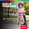 image:imageHuffy Light Up Inline Scooter for Kids 2 Wheel Kick Scooter with LED Lights and Rear Brake Foldable Adjustable Handlebar on Select Models Durable Frame Licensed Character GraphicsRed ElectroLight