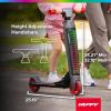 image:imageHuffy Light Up Inline Scooter for Kids 2 Wheel Kick Scooter with LED Lights and Rear Brake Foldable Adjustable Handlebar on Select Models Durable Frame Licensed Character GraphicsRed ElectroLight