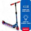 image:imageHuffy Light Up Inline Scooter for Kids 2 Wheel Kick Scooter with LED Lights and Rear Brake Foldable Adjustable Handlebar on Select Models Durable Frame Licensed Character GraphicsSpiderMan