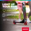 image:imageHuffy Light Up Inline Scooter for Kids 2 Wheel Kick Scooter with LED Lights and Rear Brake Foldable Adjustable Handlebar on Select Models Durable Frame Licensed Character GraphicsRed ElectroLight