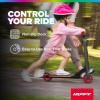 image:imageHuffy Light Up Inline Scooter for Kids 2 Wheel Kick Scooter with LED Lights and Rear Brake Foldable Adjustable Handlebar on Select Models Durable Frame Licensed Character GraphicsRed ElectroLight