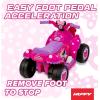 image:imageHuffy Lightning McQueen 6V RideOn Toy Car with Headlights amp Engine Sounds Foot Pedal Drive Up to 25 MPH Ages 37Minnie Mouse  Pink