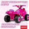 image:imageHuffy Lightning McQueen 6V RideOn Toy Car with Headlights amp Engine Sounds Foot Pedal Drive Up to 25 MPH Ages 37Minnie Mouse  Pink