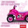 image:imageHuffy Lightning McQueen 6V RideOn Toy Car with Headlights amp Engine Sounds Foot Pedal Drive Up to 25 MPH Ages 37Minnie Mouse  Pink