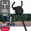 image:imageHuffy Malmo Ultra 4in1 Convertible Toddler Tricycle with Parent Push Handle Removable Canopy amp Cup Holder Kids Training Trike for Boys amp Girls Ages 15 to 3 Years Multiple Color OptionsBlack