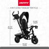 image:imageHuffy Malmo Ultra 4in1 Convertible Toddler Tricycle with Parent Push Handle Removable Canopy amp Cup Holder Kids Training Trike for Boys amp Girls Ages 15 to 3 Years Multiple Color OptionsBlack