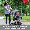 image:imageHuffy Malmo Ultra 4in1 Convertible Toddler Tricycle with Parent Push Handle Removable Canopy amp Cup Holder Kids Training Trike for Boys amp Girls Ages 15 to 3 Years Multiple Color OptionsGray