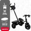 image:imageHuffy Malmo Ultra 4in1 Convertible Toddler Tricycle with Parent Push Handle Removable Canopy amp Cup Holder Kids Training Trike for Boys amp Girls Ages 15 to 3 Years Multiple Color OptionsBlack
