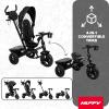 image:imageHuffy Malmo Ultra 4in1 Convertible Toddler Tricycle with Parent Push Handle Removable Canopy amp Cup Holder Kids Training Trike for Boys amp Girls Ages 15 to 3 Years Multiple Color OptionsBlack