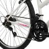 image:imageHuffy North Peak 26Inch Mountain Bike Durable HiTen Steel Frame 15Speed Twist Shifter Front and Rear LinearPull Brakes AllTerrain Tires Padded ATB SaddleSparkly Snow