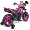 image:imageHuffy Ride On Motorcycle for Kids Ideal for Ages 25 Years 6V Rechargeable Battery Training Wheels Realistic Engine Sounds Max Weight 65lbs 2 MPH BluePink