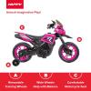 image:imageHuffy Ride On Motorcycle for Kids Ideal for Ages 25 Years 6V Rechargeable Battery Training Wheels Realistic Engine Sounds Max Weight 65lbs 2 MPH BluePink