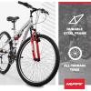 image:imageHuffy Stone Mountain Bike for Men and Women 202426 6Speed 20 or 21Speed Front or Dual Suspension Varies Multiple Colors Adjustable Saddle Shimano Equipped AllTerrain TiresCloudy Grey Gloss