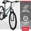 image:imageHuffy Stone Mountain Bike for Men and Women 202426 6Speed 20 or 21Speed Front or Dual Suspension Varies Multiple Colors Adjustable Saddle Shimano Equipped AllTerrain TiresSilver Gloss