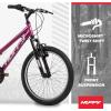 image:imageHuffy Stone Mountain Bike for Men and Women 202426 6Speed 20 or 21Speed Front or Dual Suspension Varies Multiple Colors Adjustable Saddle Shimano Equipped AllTerrain TiresOrchid Gloss