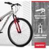 image:imageHuffy Stone Mountain Bike for Men and Women 202426 6Speed 20 or 21Speed Front or Dual Suspension Varies Multiple Colors Adjustable Saddle Shimano Equipped AllTerrain TiresCloudy Grey Gloss