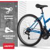 image:imageHuffy Stone Mountain Bike for Men and Women 202426 6Speed 20 or 21Speed Front or Dual Suspension Varies Multiple Colors Adjustable Saddle Shimano Equipped AllTerrain TiresDeep Sea Gloss