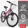 image:imageHuffy Stone Mountain Bike for Men and Women 202426 6Speed 20 or 21Speed Front or Dual Suspension Varies Multiple Colors Adjustable Saddle Shimano Equipped AllTerrain TiresOrchid Gloss