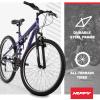 image:imageHuffy Stone Mountain Bike for Men and Women 202426 6Speed 20 or 21Speed Front or Dual Suspension Varies Multiple Colors Adjustable Saddle Shimano Equipped AllTerrain TiresMidnight Purple
