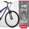 image:imageHuffy Stone Mountain Bike for Men and Women 202426 6Speed 20 or 21Speed Front or Dual Suspension Varies Multiple Colors Adjustable Saddle Shimano Equipped AllTerrain TiresMidnight Purple