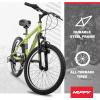 image:imageHuffy Stone Mountain Bike for Men and Women 202426 6Speed 20 or 21Speed Front or Dual Suspension Varies Multiple Colors Adjustable Saddle Shimano Equipped AllTerrain TiresMatte Lime